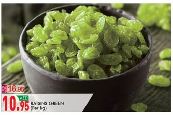 KM Trading Raisins Green Per kg offer