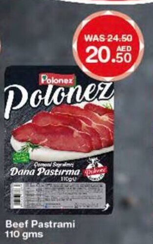 Choithrams Polonez beef pastrami 110GMS offer