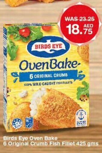 Choithrams Birds eye oven bake 6 original crumbs fish fillet 425GMS offer