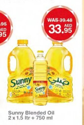 Choithrams Sunny Blended Oil 2 x 1.5 ltr + 750 ml offer