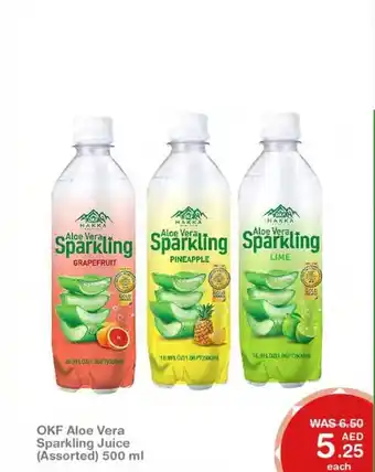 Choithrams OKF aloe vera sparkling juice (assorted) 500 ml offer