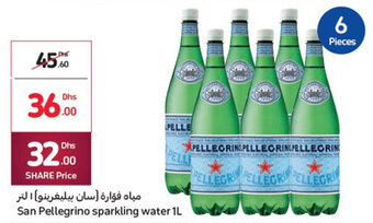 Carrefour San Pellegrino sparkling water 1L offer