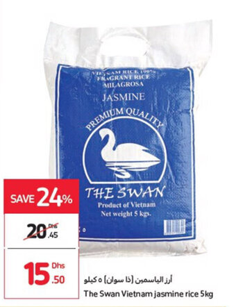 Carrefour The swan Vietnam jasmine rice 5KG offer