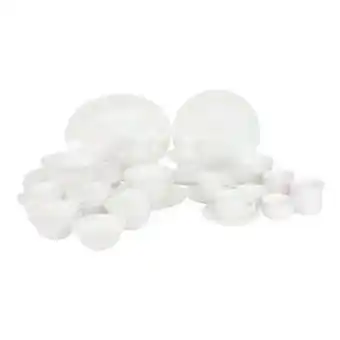 Lulu Hypermarket Cello dinner set imperial white 50pcs offer