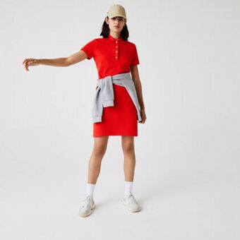 Lacoste Women's stretch cotton piqué polo dress offer