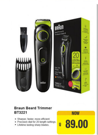 Union Coop Braun Beard Trimmer BT3221 offer