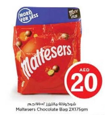 Nesto Maltesers chocolate bag 2X175GM offer