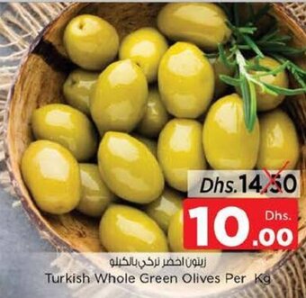 Nesto Turkish whole green olives per KG offer
