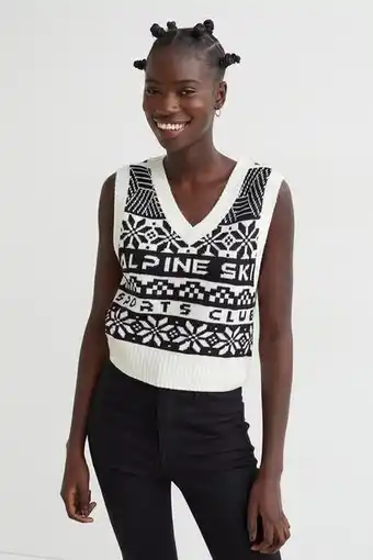 H&M Jacquard-knit sweater vest offer