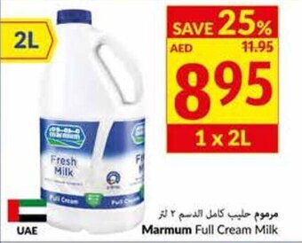 Viva Marmum full cream milk 1 x 2L offer
