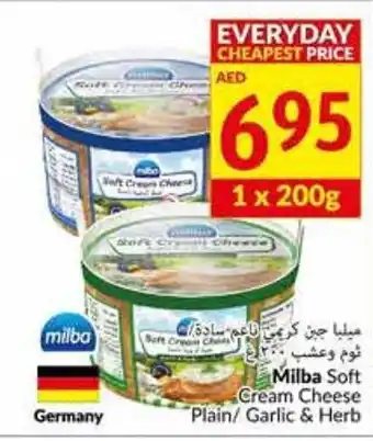 Viva Milba soft cream cheese plain/ garlic & herb 1x200G offer