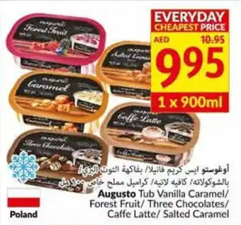 Viva Augusto tub vanilla caramel/forest fruit/three chocolates/caffe latte/salted caramel 900ML offer