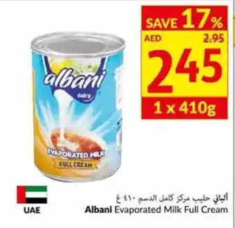 Viva Albani evaporated milk full cream 410G offer