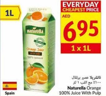 Viva Naturella orange 100% juice with pulp 1L offer