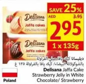 Viva Delisana jaffa cake strawberry jelly in white chocolate/strawberry 1x135G offer