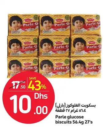 Carrefour Parle Glucose Biscuits 56.4g 27's offer