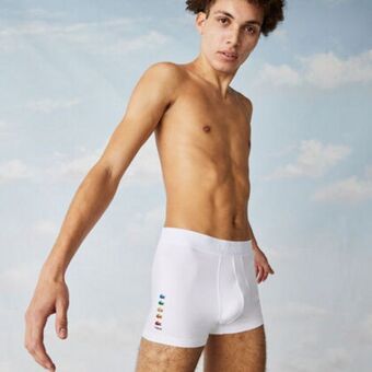 Lacoste Men’s polaroid collaboration stretch cotton trunk offer