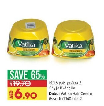 Lulu Hypermarket Dabur vatika hair cream assorted 140MLx2 offer