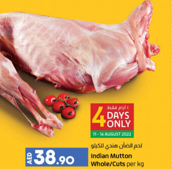 Lulu Hypermarket Indian mutton whole/cuts per KG offer