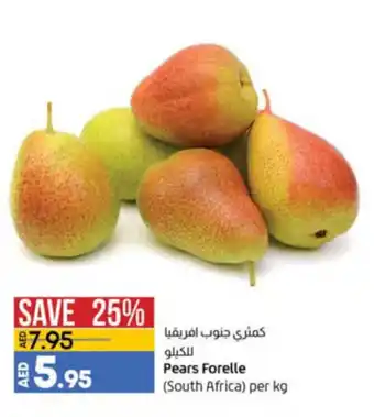 Lulu Hypermarket Pears forelle (South Africa) pe KG offer