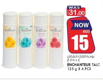 KM Trading Enchanteur talc 125g x 4pcs offer