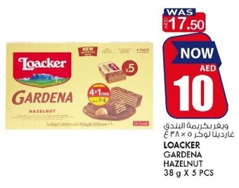 KM Trading Loacker Gardena Hazelnut 38gx5pcs offer