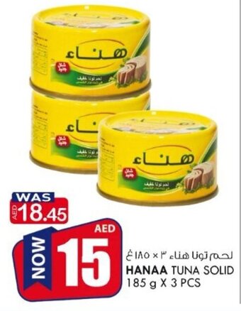 KM Trading Hanaa Tuna Solid 185 g X 3 Pcs offer