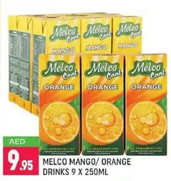 Shaklan Melco mango/orange drinks 9x250ML offer