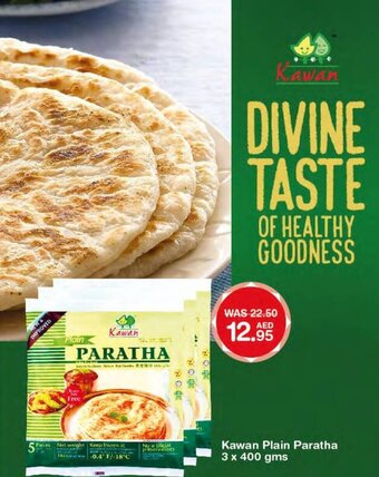 Choithrams Kawan plain paratha 3 X 400GMS offer