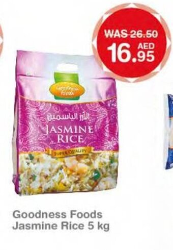Choithrams Goodness foods jasmine rice 5KG offer