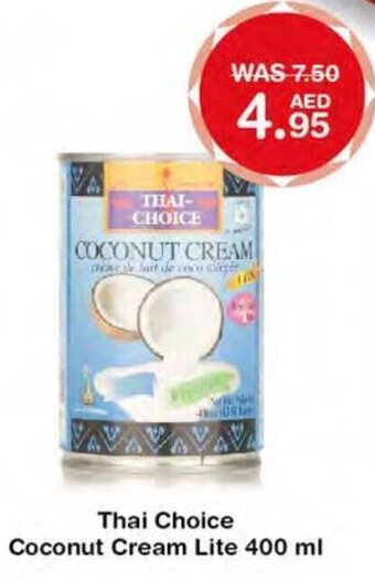 Choithrams Thai choice coconut cream lite 400ML offer
