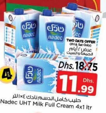 Nesto Nadec UHT milk full cream 4x1LTR offer