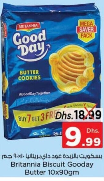 Nesto Britannia biscuit gooday butter 10x90GM offer
