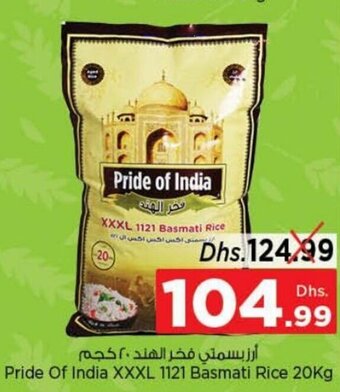Nesto Pride of India XXXL 1121 basmati rice 20KG offer