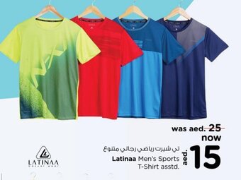 Nesto Latinaa men's sports T-shirt asstd. offer