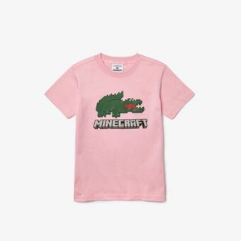 Lacoste Kids’ lacoste x minecraft print organic cotton t-shirt offer