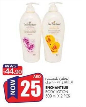 KM Trading Enchanteur Body Lotion 500ml x 2pcs offer