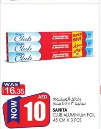 KM Trading Sanita Club Aluminium Foil 45cm x 3pcs offer
