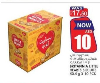 KM Trading Britannia Little Hearts Biscuits 50.5g x 10pcs offer