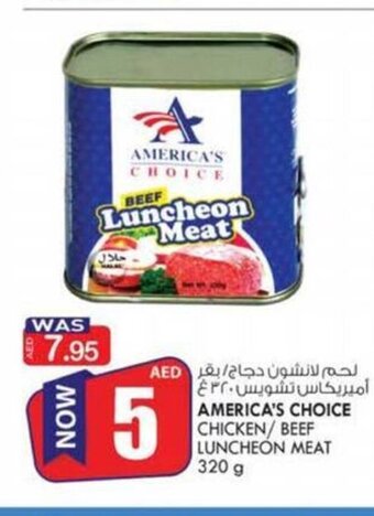 KM Trading America's Choice Chicken / Beef Luncheon Meat 320g offer