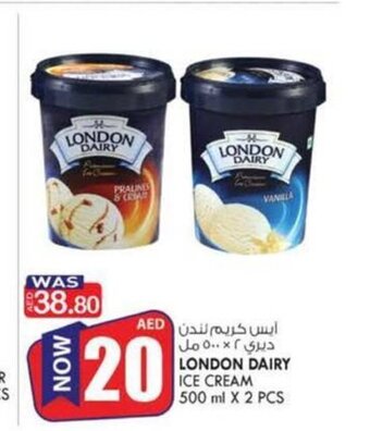 KM Trading London Dairy Ice Cream 500ml x 2pcs offer