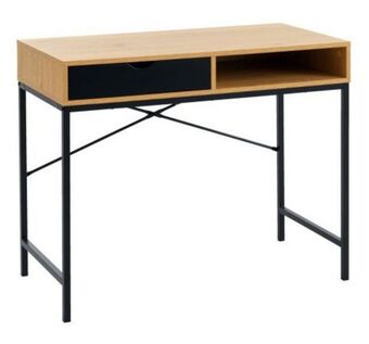 JYSK Desk trappedal 48x95 oak/black offer