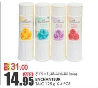 KM Trading Enchanteur talc 125G x 4PCS offer