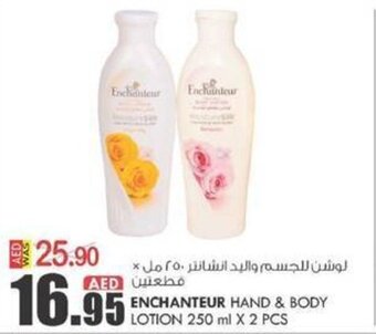 KM Trading Enchanteur hand & body lotion 250ML x2PCS offer