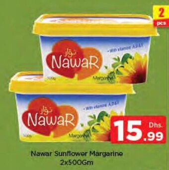 Nesto Nawar sunflower margarine 2x500GM offer