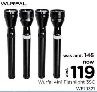Nesto Wurfal 4in1 flashlight 3SC WFL1321 offer