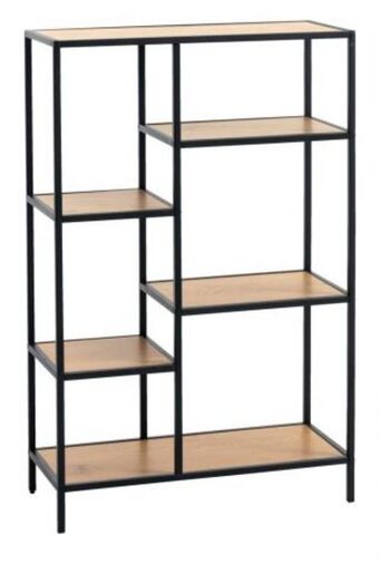 JYSK Shelving unit trappedal 5 shel.oak/black offer