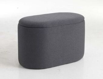 JYSK Pouffe gislev 65x36 w/storage asphalt offer