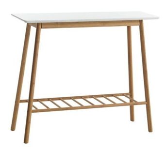 JYSK Console table vandsted 30x90white/bamboo offer