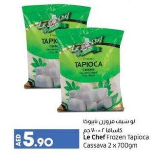 Lulu Hypermarket Le chef frozen tapioca cassava 2 x 700gm offer